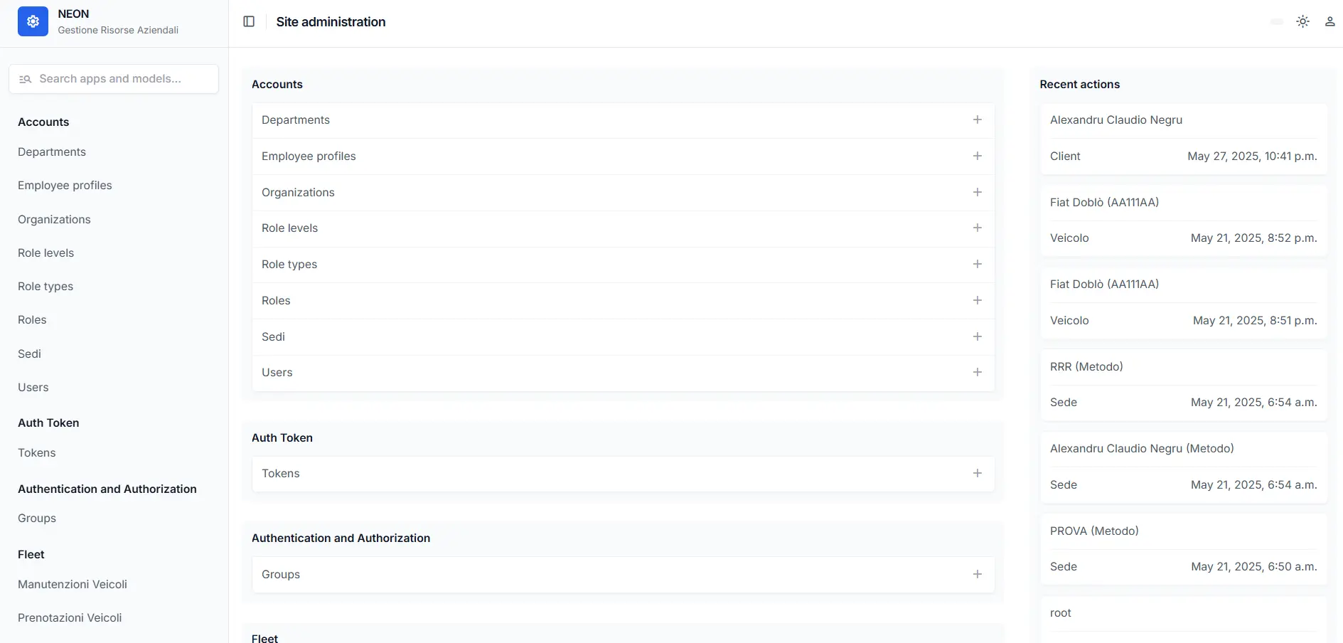 Dashboard Analytics NEON - Report avanzati e analisi predittive per la gestione aziendale